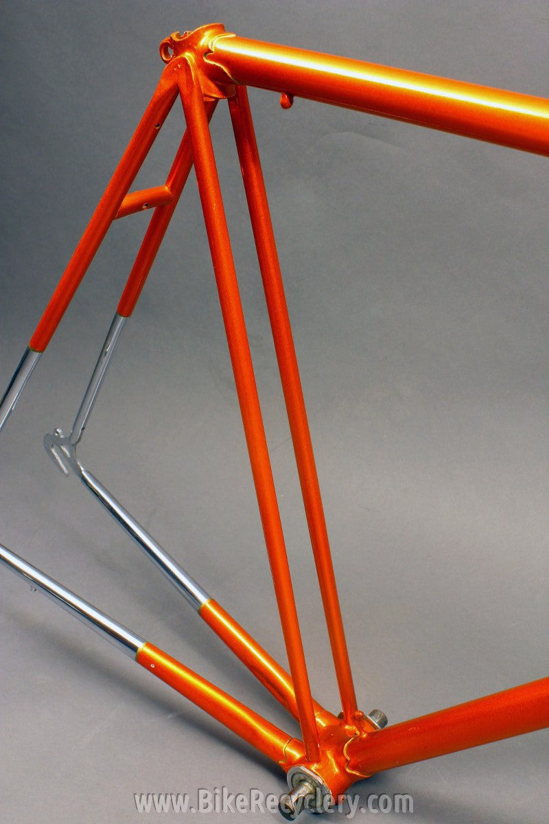 Saxon Twin Tube Bicycle Frame & Fork: English, 1930's 1940's Restored 54cm
