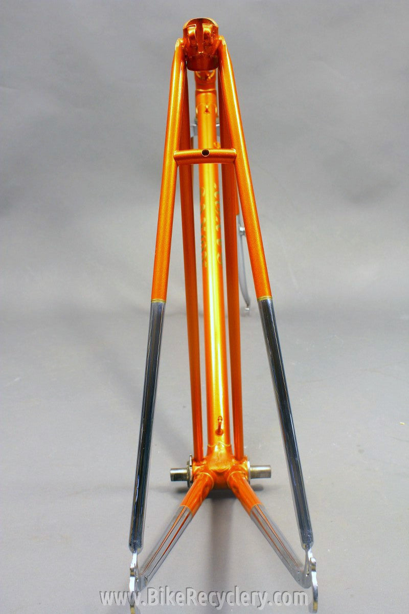 Saxon Twin Tube Bicycle Frame & Fork: English, 1930's 1940's Restored 54cm