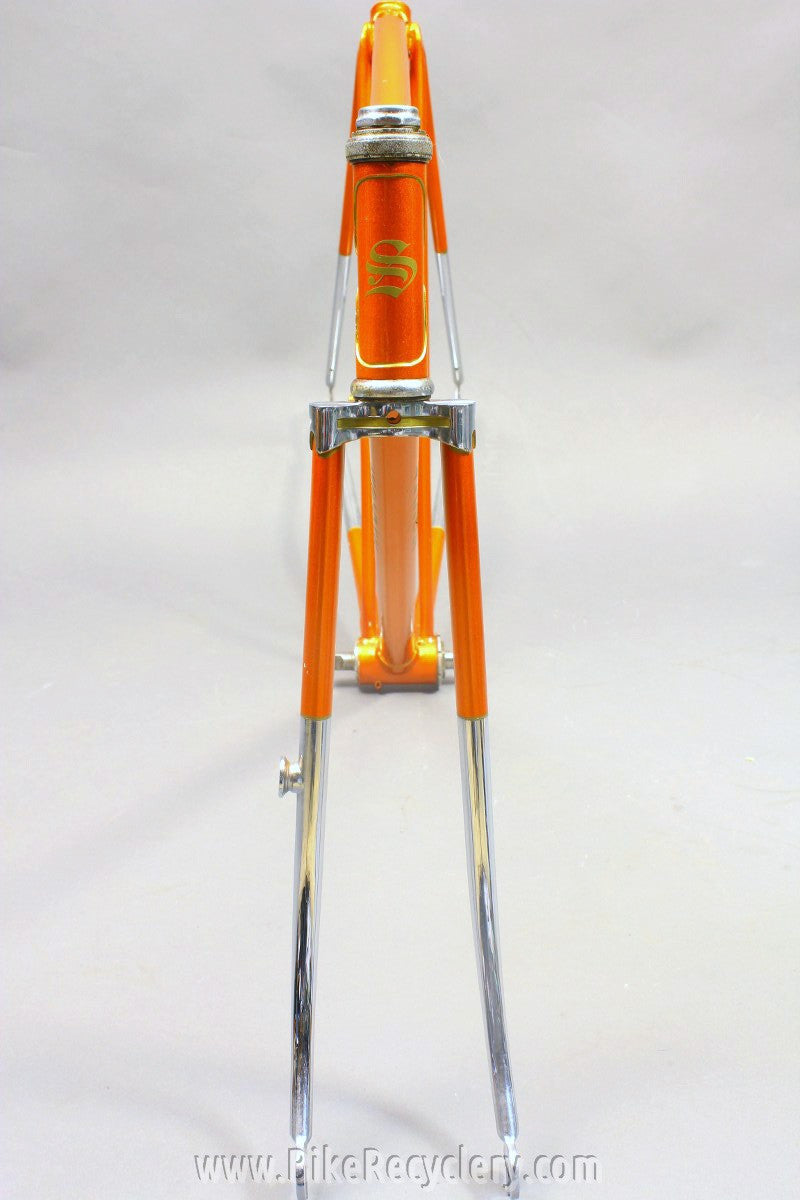Saxon Twin Tube Bicycle Frame & Fork: English, 1930's 1940's Restored 54cm