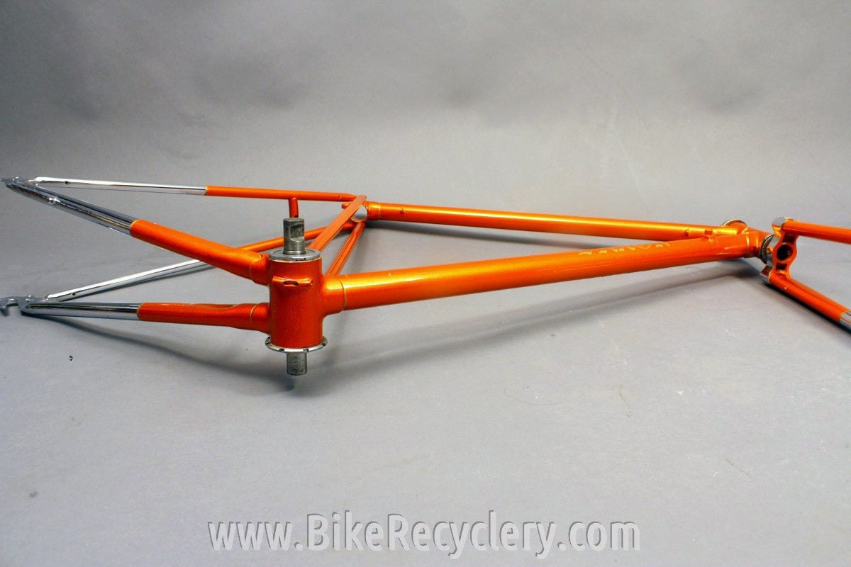Saxon Twin Tube Bicycle Frame & Fork: English, 1930's 1940's Restored 54cm