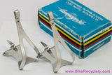 NIB/NOS Campagnolo Super Record Superleggeri Toe Clips: Medium - Alloy