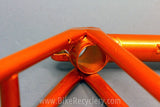 Saxon Twin Tube Bicycle Frame & Fork: English, 1930's 1940's Restored 54cm
