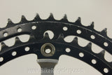 1973 Campagnolo Nuovo/Super Record Crank Arms: Black Drilled Chainrings, Black Flutes 170mm 144mm 52/42
