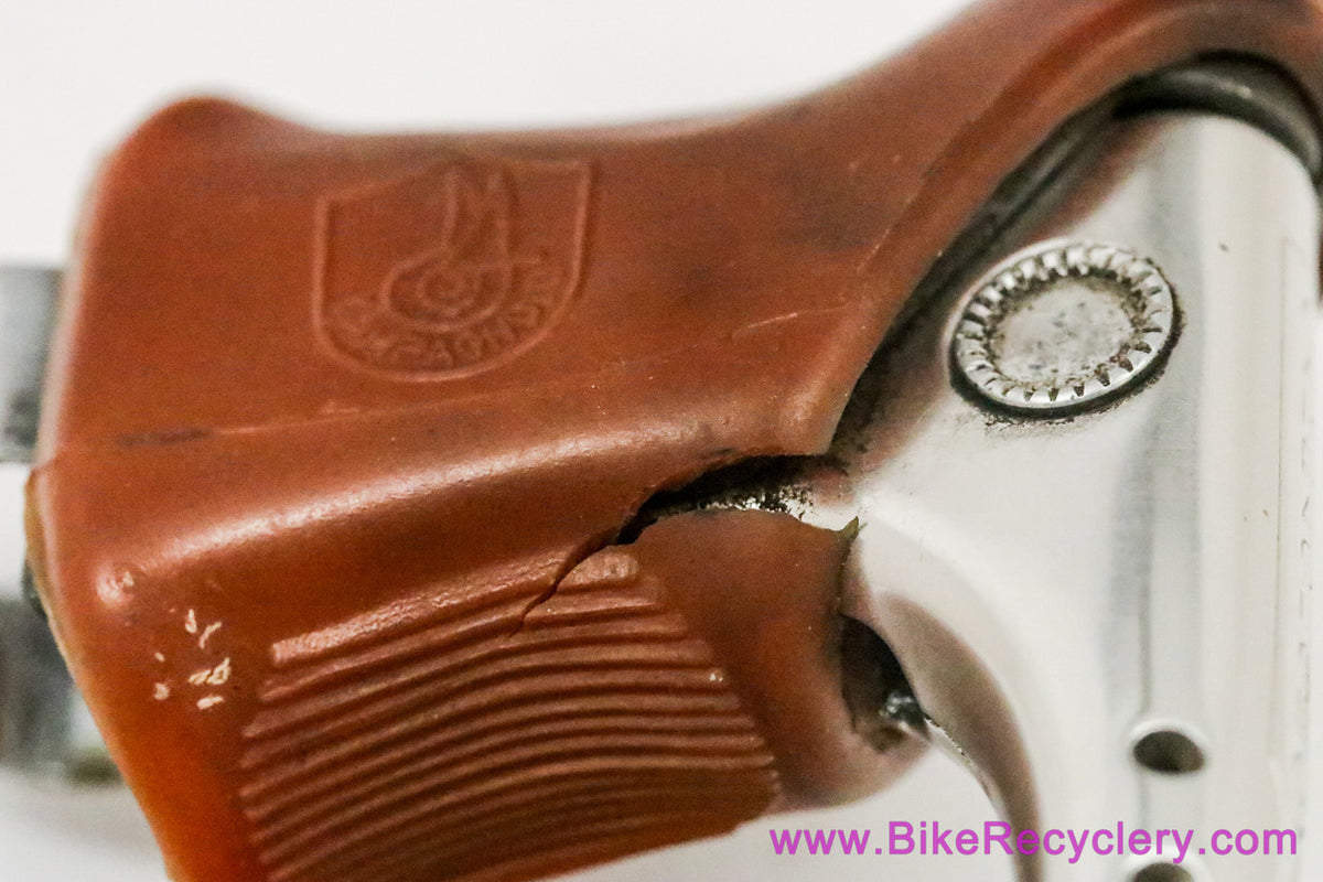 Campagnolo Super Record Brake Levers:  #4062 - Brown GUM Hoods (Near Mint & One w/ Scrape)