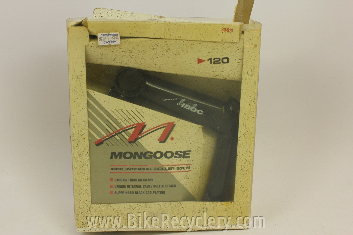 NIB/NOS Mongoose IBOC Quill Roller Stem: 1", 120mm x 25.4mm Black