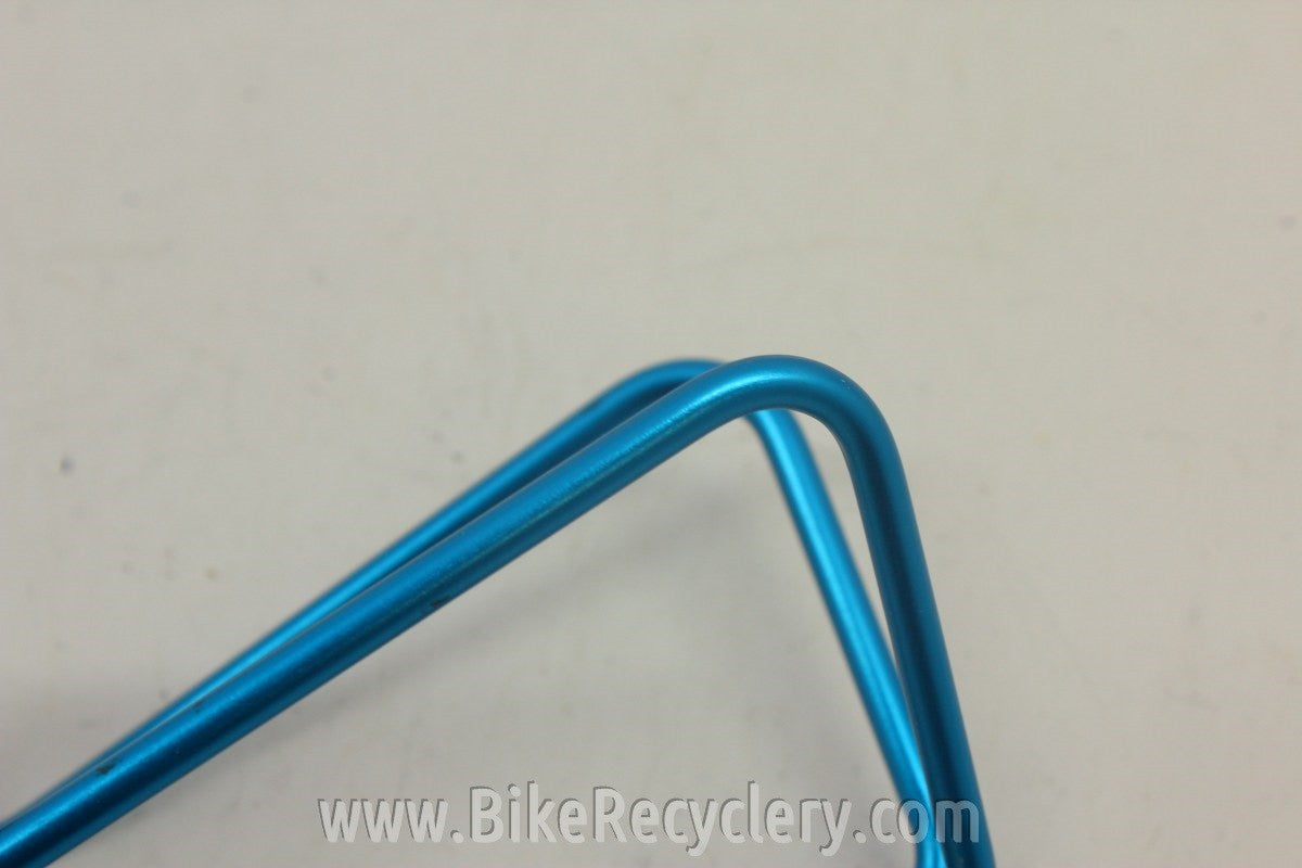 American Classic Water Bottle Cage: Anodized Blue, 48g w/ Ti Bolts, 1990's