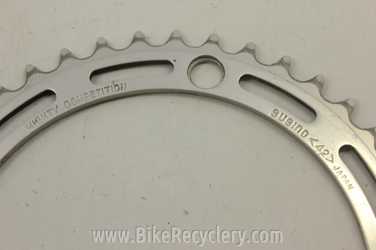 Sugino Mighty Competition Chainring: 52T" - 144 BCD