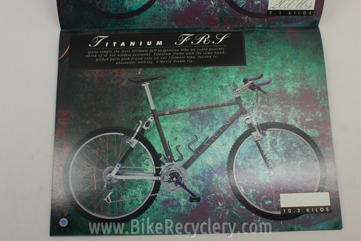 1994 Marin Bicycles Catalog & Dealer Price List
