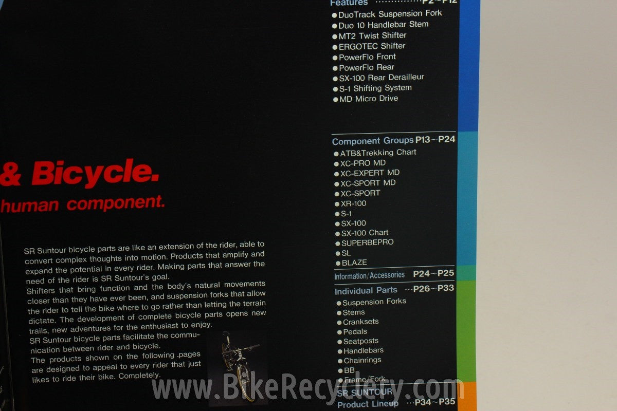 1994 Suntour Catalogs: Full Consumer Catalog, Tech Catalog - Suntour's Last Catalogs!