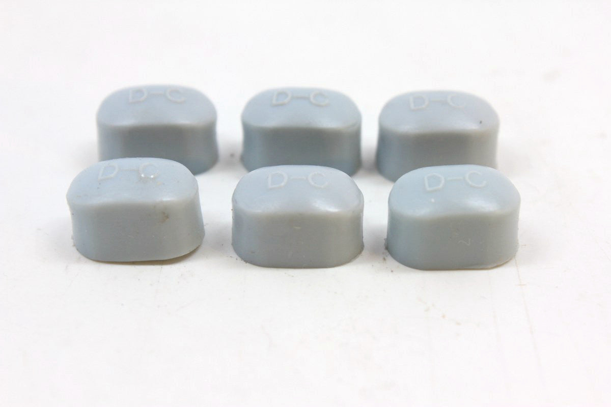 Set of 6 NOS DIA-COMPE Bakelite Caliper Brake Bolt Caps: "D-C" - BMX Nippon/MX - Threaded