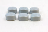Set of 6 NOS DIA-COMPE Bakelite Caliper Brake Bolt Caps: "D-C" - BMX Nippon/MX - Threaded