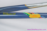~1973 SOMEC Special Frameset: 56cm - 12th Frame!!! - Unrestored - Blue/Yellow - Tulip Pantograph (EXC+)