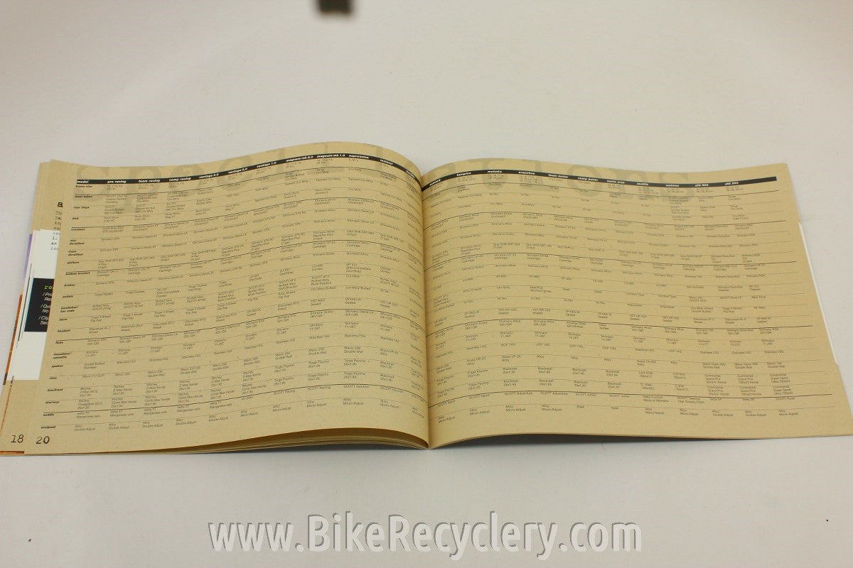 1995 Scott Bicycles Catalog: Unishock, Vertigo LSD, etc