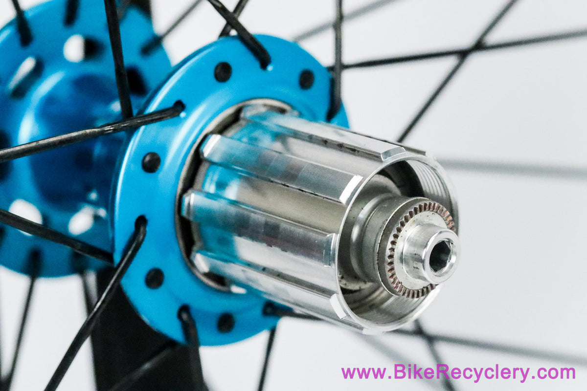 Chris King R45 Turquoise / HED Belgium C2 Wheelset: 28H - Shimano HG 11s - Sugar Wheel Works (Mint, Low Miles)