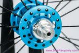 Chris King R45 Turquoise / HED Belgium C2 Wheelset: 28H - Shimano HG 11s - Sugar Wheel Works (Mint, Low Miles)