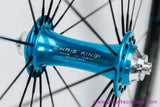 Chris King R45 Turquoise / HED Belgium C2 Wheelset: 28H - Shimano HG 11s - Sugar Wheel Works (Mint, Low Miles)
