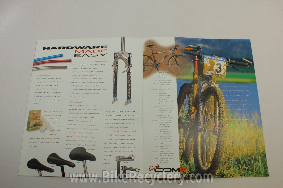 1994 Barracuda Cycles Catalog: A2X A2T, Frank The Welder