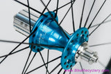 Chris King R45 Turquoise / HED Belgium C2 Wheelset: 28H - Shimano HG 11s - Sugar Wheel Works (Mint, Low Miles)