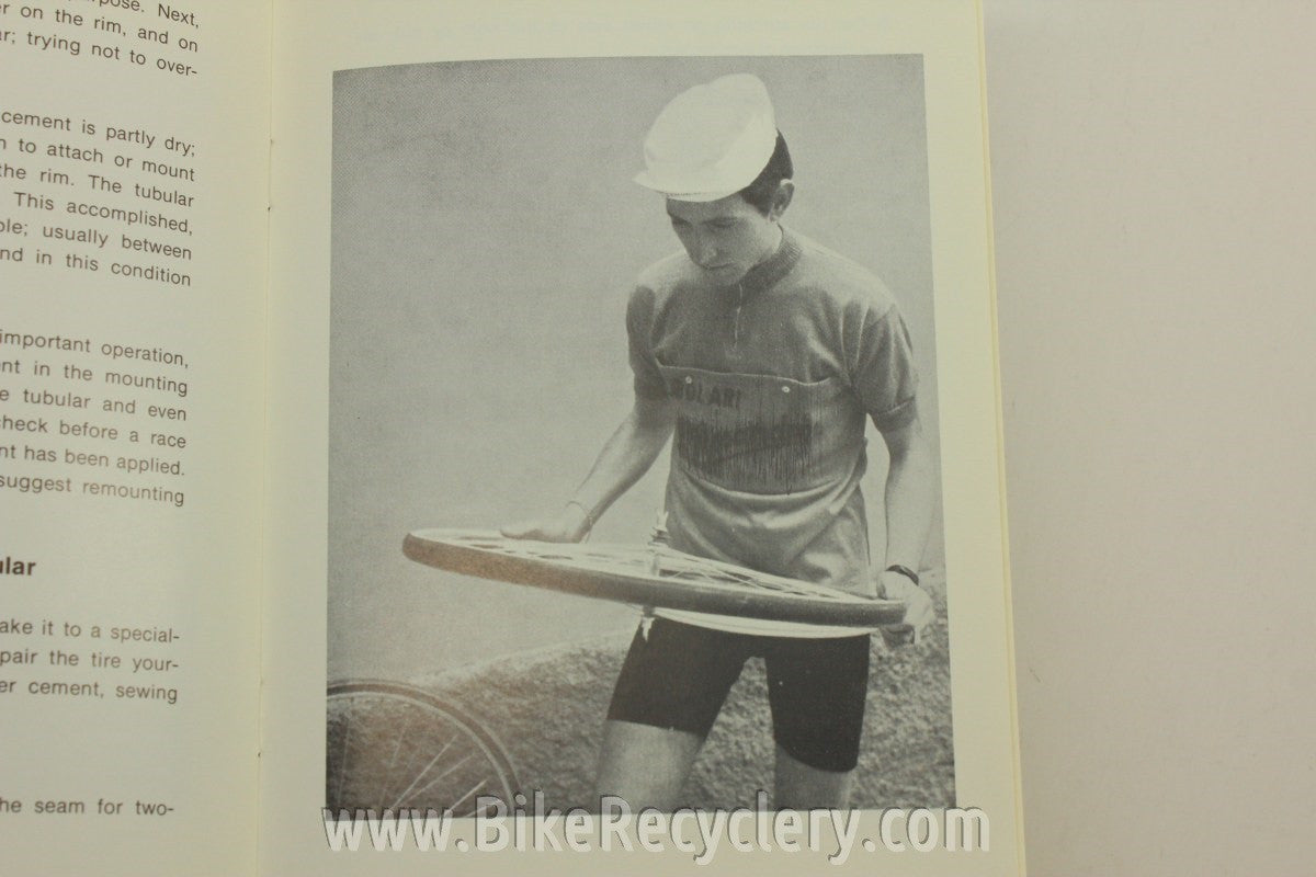 1970's Bicycle Tubular Tire Guide Book w/ Cool B/W Post Card Photos Fausto Coppi