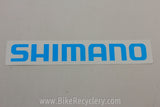 Shimano Sticker: Blue / White, 8.5" x 1.5" FREE SHIPPING