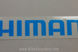 Shimano Sticker: Blue / White, 8.5" x 1.5" FREE SHIPPING