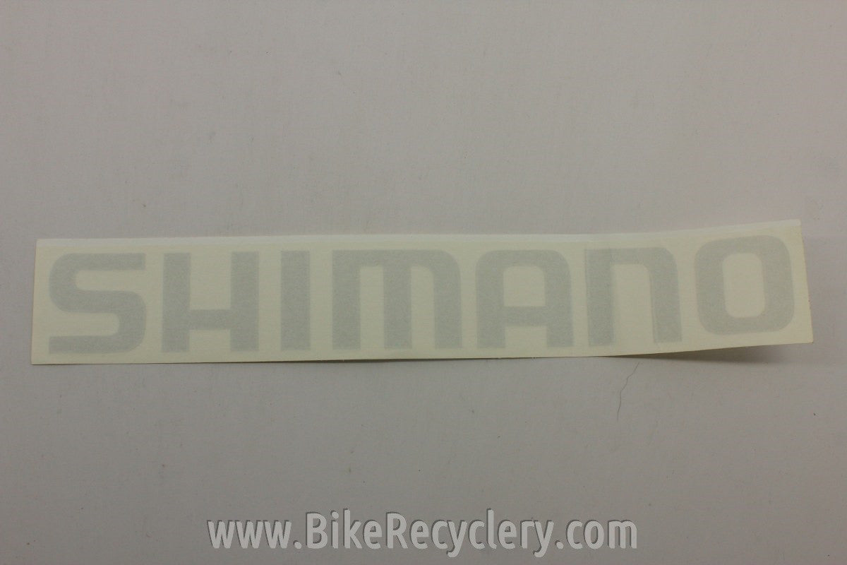 Shimano Window Transfer Decal / Sticker: White, HUGE 26" x 3.5" FREE SHIPPING
