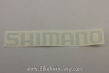 Shimano Window Transfer Decal / Sticker: White, HUGE 26" x 3.5" FREE SHIPPING