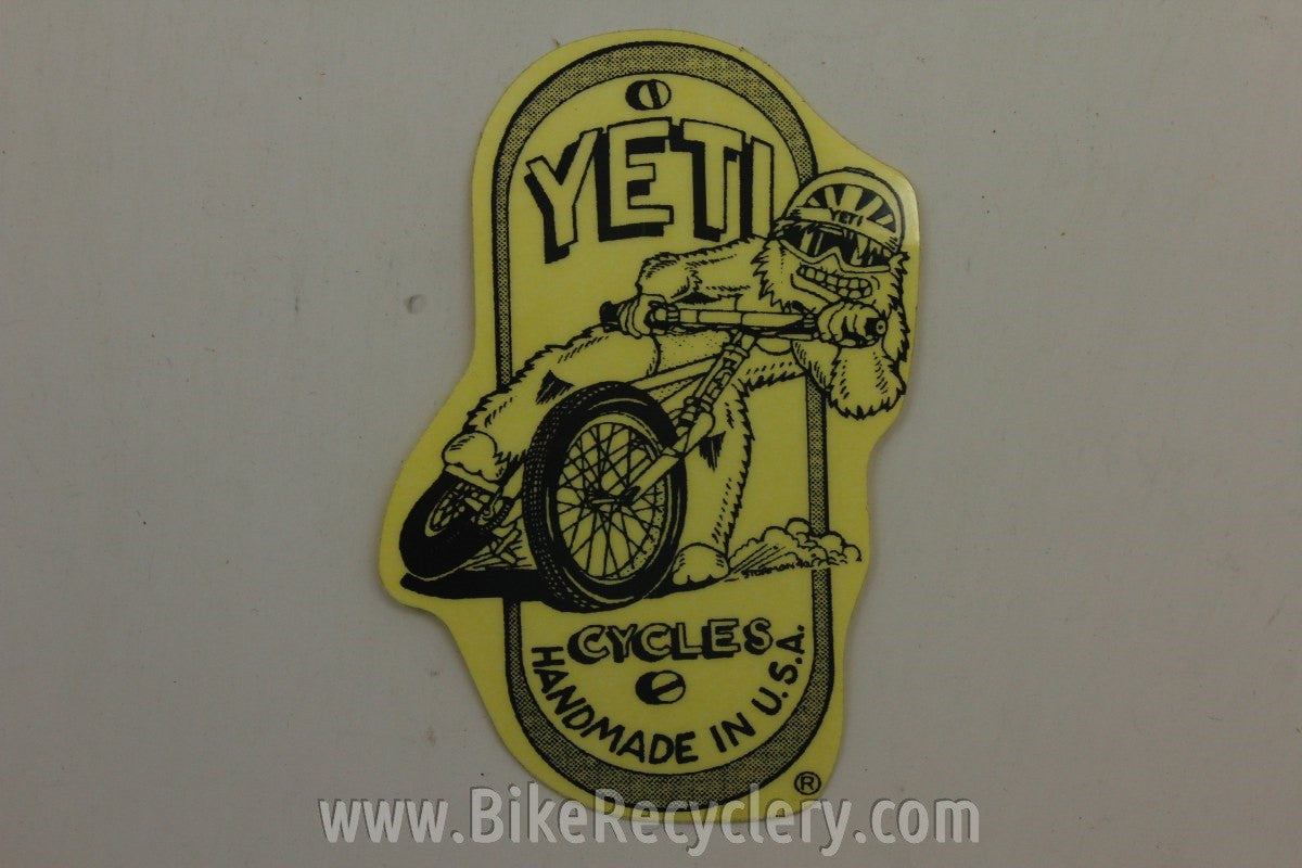 Vintage YETI Headtube Badge Decal Sticker: Yeti FRO, ARC, Ultimate