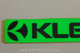 KLEIN Bicycles Sticker:  THICK Textured Vinyl w/ 3M Adhesive, Neon Green ~9x2" FREE SHIPPING