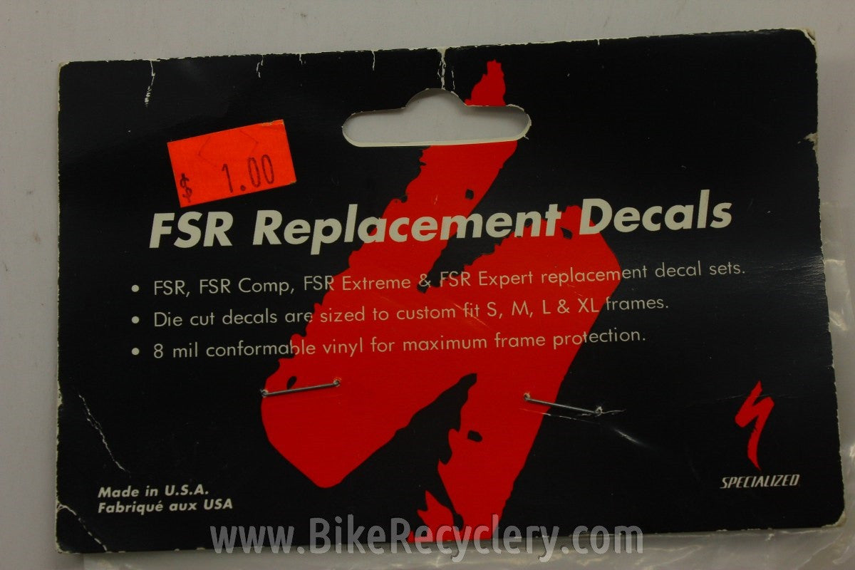 1999 Specialized FSR Decal Kit: Blue NIB