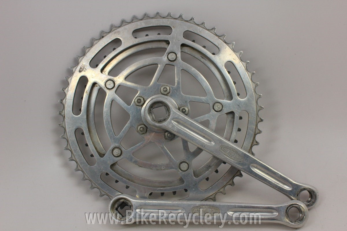 Stronglight 49D Cyclotourist Crankset: 170mm, 53/42t