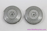 NOS Shimano Crank Dust Caps: Push In - Grey Plastic (Sold in Pairs)