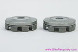 NOS Shimano Crank Dust Caps: Push In - Grey Plastic (Sold in Pairs)