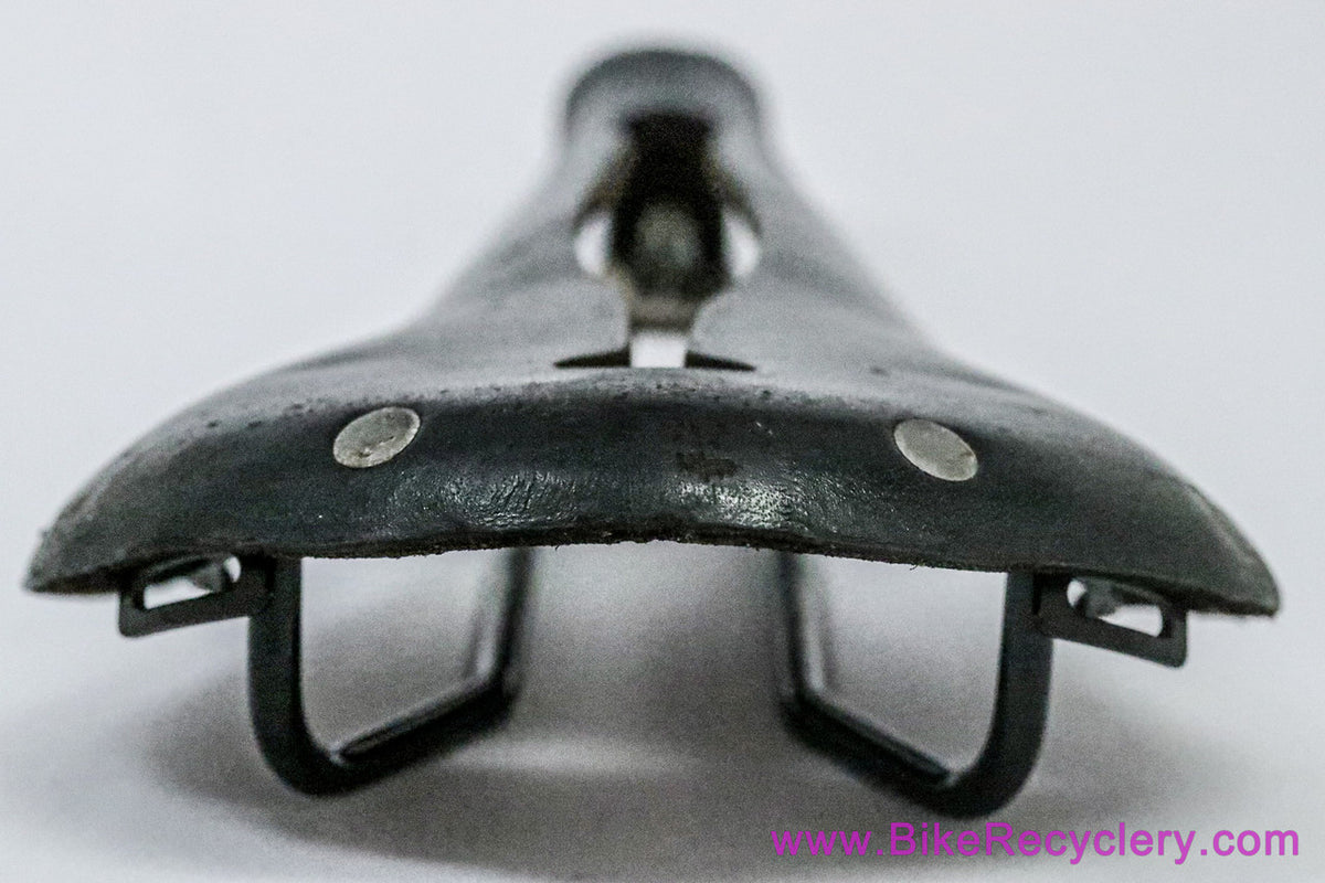 Selle Anatomica Titanico Leather Saddle: Black (Tension Bolt Issue, for parts Or Repair)
