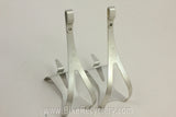 Campagnolo Record Toe Clips: Alloy, Wheel Logo, LARGE