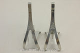 Campagnolo Record Toe Clips: Alloy, Wheel Logo, LARGE