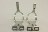 Campagnolo Record Toe Clips: Alloy, Wheel Logo, LARGE