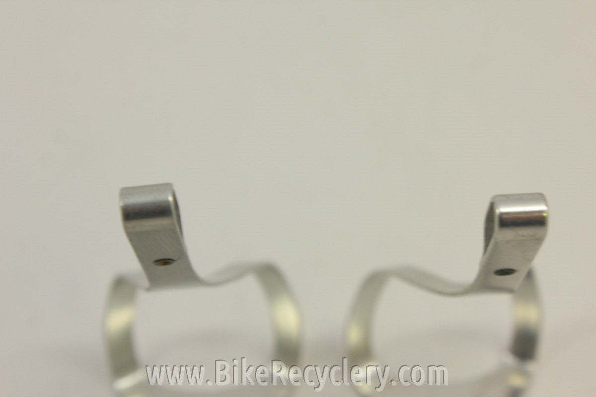 Campagnolo Record Toe Clips: Alloy, Wheel Logo, LARGE
