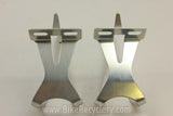 Campagnolo Record Toe Clips: Alloy, Wheel Logo, LARGE