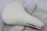Selle Italia L. Turbo Saddle: Smooth White Leather - Shorter/Wider Version