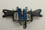Campagnolo Record SL Superleggeri Pedals: Black w/ Blue Campagnolo Toe Straps