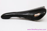 Selle Italia Flite Titanium Genuine Gel: Perforated Black Leather - 2003