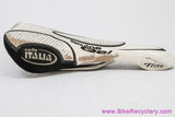 Selle Italia Flite Titanium Genuine Gel:  White Perforated Leather + Kevlar - 2001