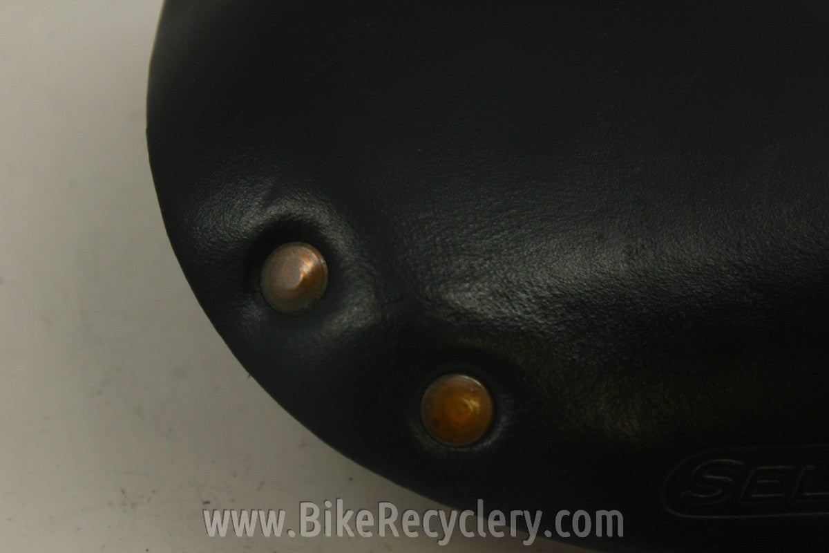 Selle Anatomica Titanico Leather Saddle: Black EXC