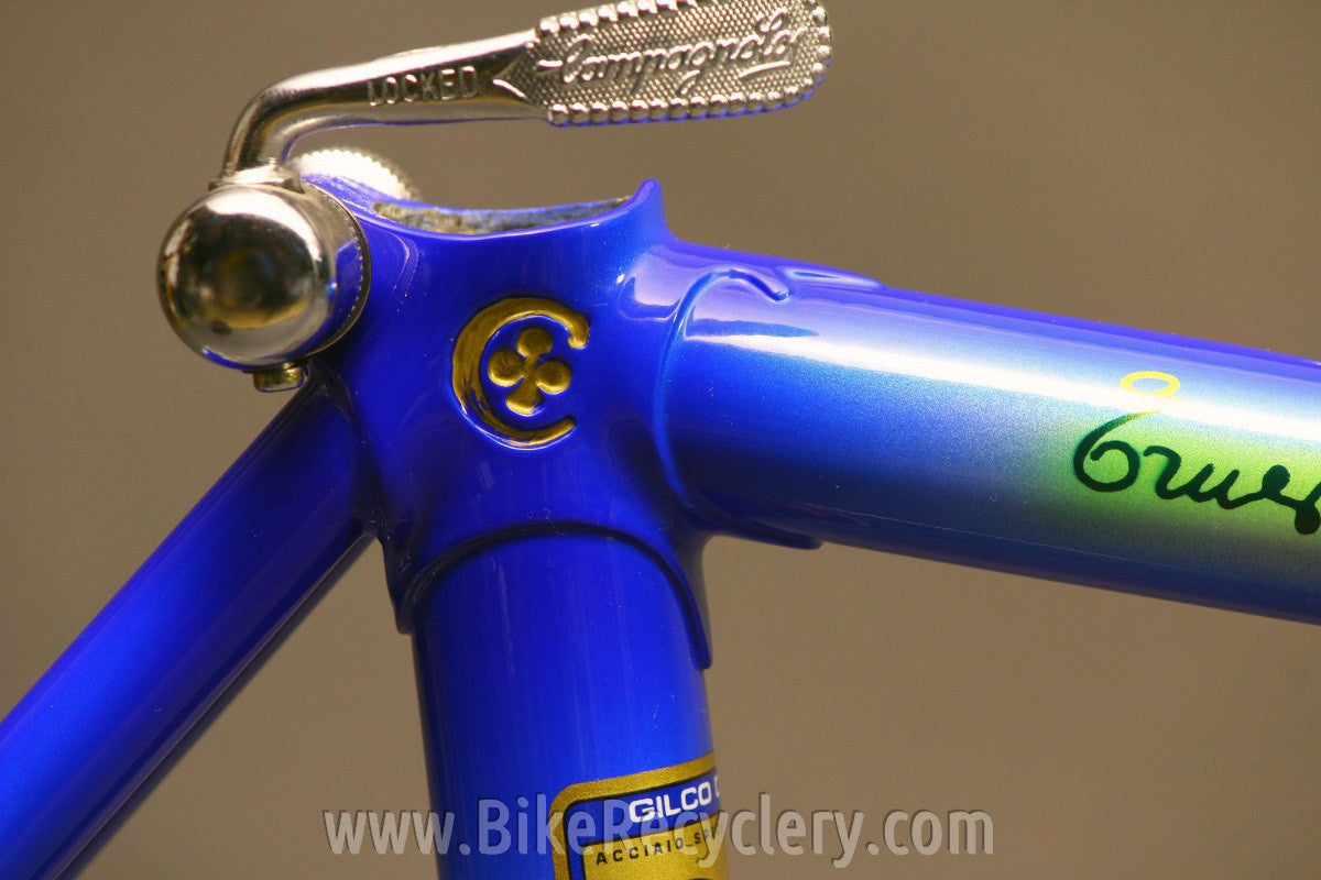 NOS 1995 Colnago Master Light Frame & Fork: 51cm Art Deco Blue