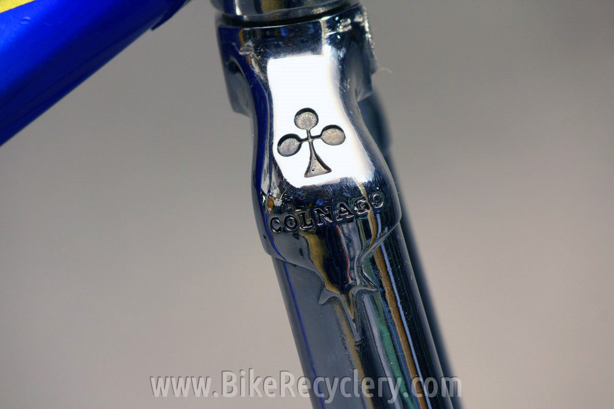NOS 1995 Colnago Master Light Frame & Fork: 51cm Art Deco Blue