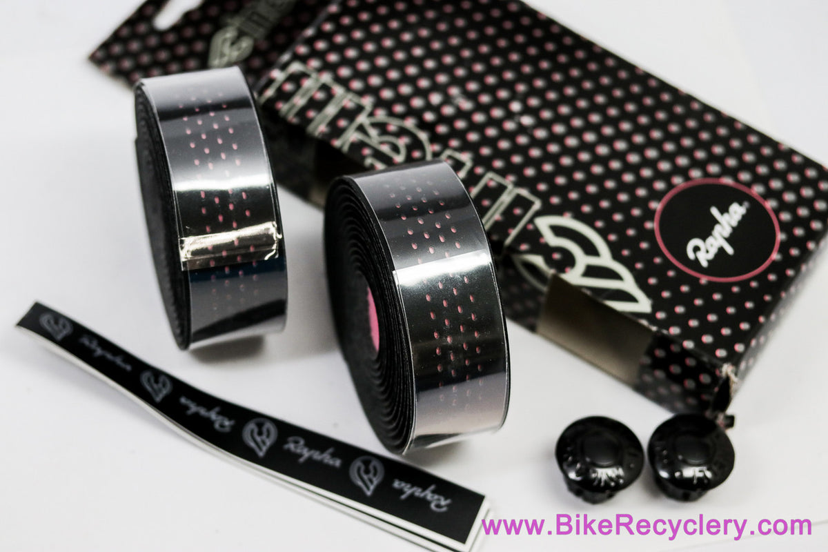 Rapha x Cinelli Handlebar Tape: Black & Pink Faux Leather - RARE Limited Edition 2015