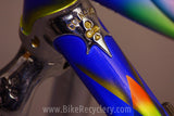 NOS 1995 Colnago Master Light Frame & Fork: 51cm Art Deco Blue