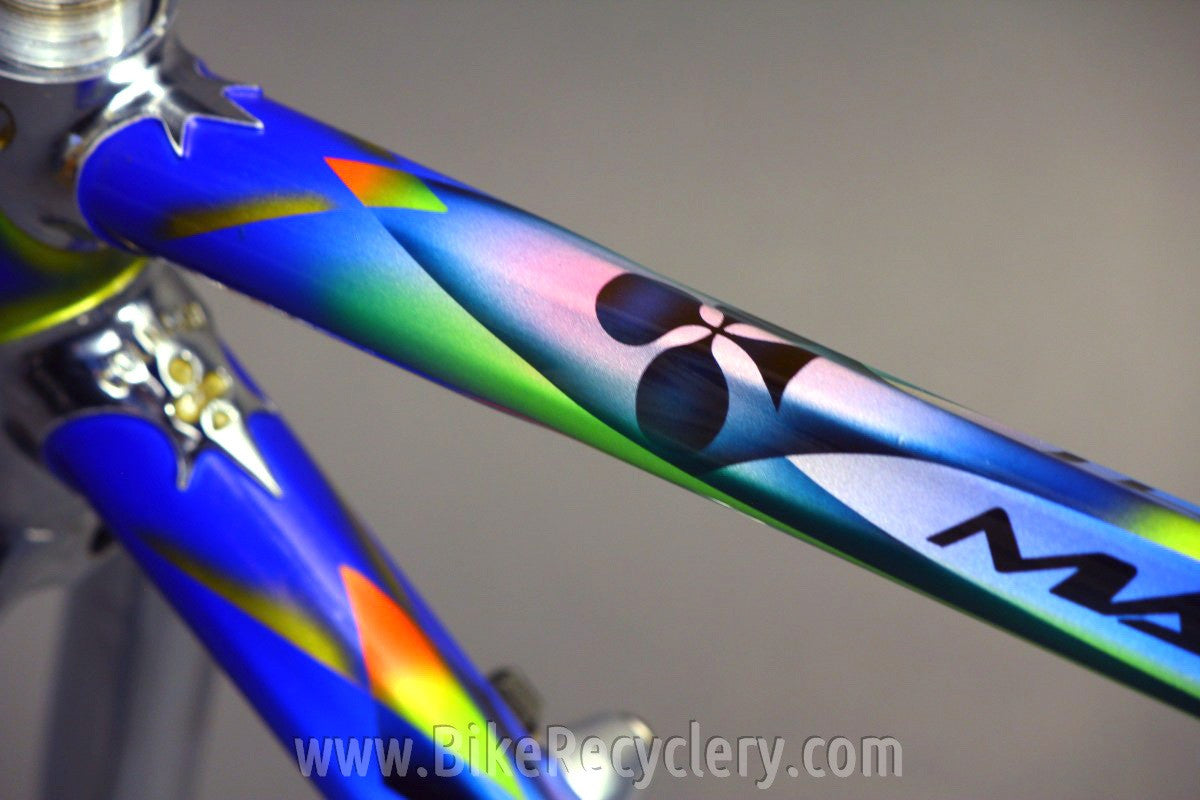 NOS 1995 Colnago Master Light Frame & Fork: 51cm Art Deco Blue