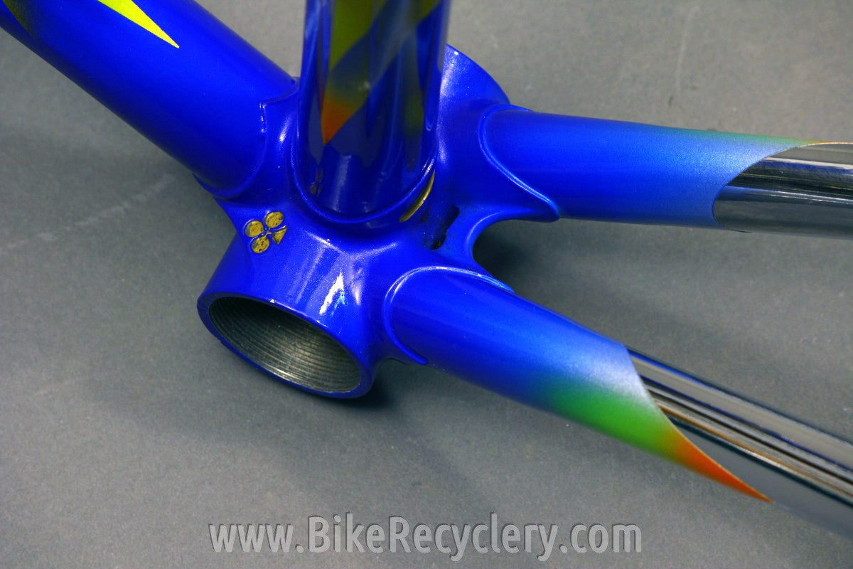 NOS 1995 Colnago Master Light Frame & Fork: 51cm Art Deco Blue